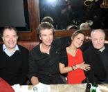 Daniel Russo, Philippe Caroit, Caroline Grimm et Marc Jolivet lors de la soirée Chivas Christmas Knight chez Castel à Paris le 9 décembre 2009