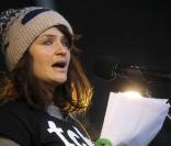 A Copenhague, en marge du sommet sur le réchauffement climatique, des milliers de manifestants onnt participé à leur façon, parmi lesquels le top danois Helena Christensen