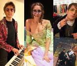 Mikelangelo Loconte, Patrice Maktav et l'équipe de Mozart ont posé pour le site Dans les yeux d'Alain Delon.com.