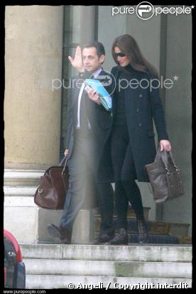 Carla et Nicolas Sarkozy, premier voyage du couple présidentiel ...