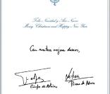 Letizia et Felipe vous souhaitent de bonnes fêtes ! 