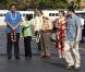 Le président Barack Obama, avec Michelle et leurs filles Malia et Sasha, lors de leur arrivée à Honolulu, Hawaii, le 24 décembre 2009.