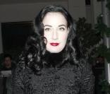 Dita Von Teese et Louis-Marie de Castelbajac quittant un restaurant à Los Angeles le 29 décembre 209