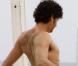 Jesus Luz toujours torse nu à Rio de Janeiro en plein shooting pour Vanity Fair