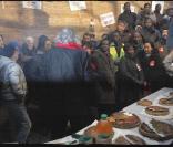 Galette de la solidarité dans le VIe arrondissement de Paris. 6/01/2010