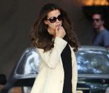 Kate Beckinsale devant le grand hôtel Chateau Marmont de Los Angeles, le 6 janvier 2010