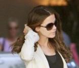 Kate Beckinsale devant le grand hôtel Chateau Marmont de Los Angeles, le 6 janvier 2010