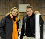 Benjamin Castaldi et Caroline Avon pour l'émission de Caroline, diffusée sur la chaîne Equidia le 27 janvier 2010