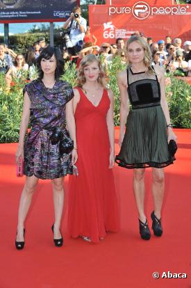 Les ravissantes Linh-Dan Pham, Sarah Polley et Diane Kruger, à l'occasion de la présentation de  Mr. Nobody  lors de la 66e Mostra de Venise, le 11 septembre 2009.