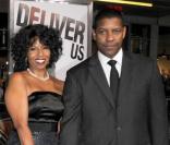 Denzel Washington et sa femme Pauletta, à l'occasion de l'avant-première de  The Book of Eli , qui s'est tenue au Graumann's Chinese Theatre d'Hollywood, à Los Angeles, le 11 janvier 2010.