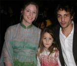 Natacha Regnier et sa petite famille 