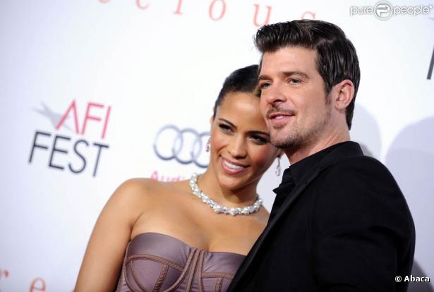 Robin Thicke et sa femme Paula Patton