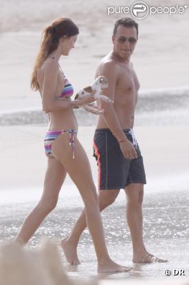 Jean-Roch et sa nouvelle compagne Wendy ont passé les fêtes de fin d'année à St Barth, décembre 2009