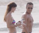 Jean-Roch et sa nouvelle compagne Wendy ont passé les fêtes de fin d'année à St Barth, décembre 2009