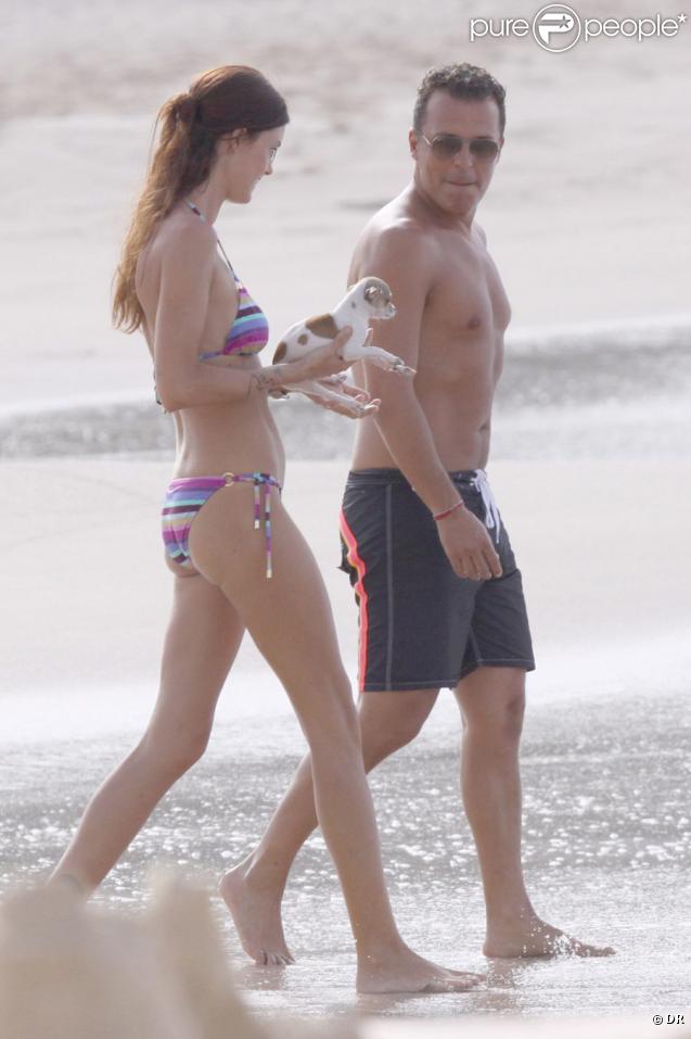 Jean-Roch et sa nouvelle compagne Wendy ont passé les fêtes de fin d'année à St Barth, décembre 2009