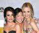 Lea Michele, Jenna Ushkowitz et Dianna Agron de la série gagnante Glee, lors de la 67e cérémonie des Golden Globes le 17 janvier 2010