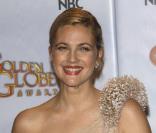 Drew Barrymore, meilleure actrice dans le drame Grey Gardens, lors de la 67e cérémonie des Golden Globes le 17 janvier 2010