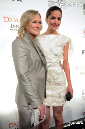 Glenn Close et Rose Byrne lors de la soirée promo de la troisième saison de Damages ainsi que la sortie du DVD de la deuxième saison à New York le 19 janvier 2010