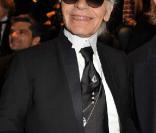 Karl Lagerfeld au défilé Dior à Paris
