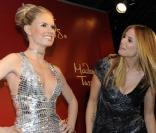 Heidi Klum inaugure sa statue de cire au musée Madame Tussauds de Berlin. 25/01/2010