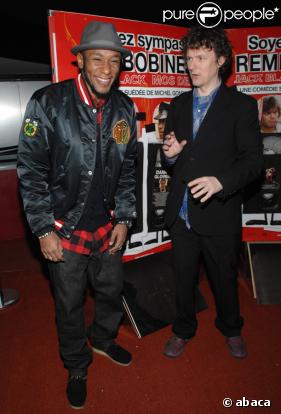 Mos Def et Michel Gondry à l'avant-première du film