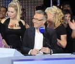 Laurent Ruquier et sa bande, lors de l'enregistrement des 10 ans de son émission  On va s'gêner , à Paris, 21 octobre 2009 !