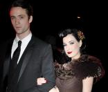 Dita Von Teese et Louis Marie de Castelbajac au 8e dîner de la mode le 28 janvier 2010