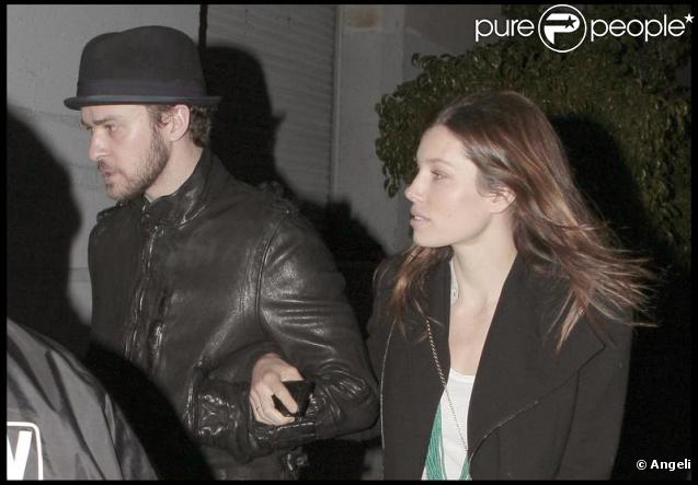 Justin Timberlake et Jessica Biel 