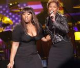 Jazmine Sullivan et Mary J. Blige à la soirée Sos Saving Ourselves