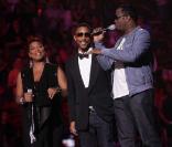 Queen Latifah, Pharrell Williams et P.Diddy à la soirée Sos Saving Ourselves