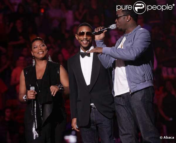 Queen Latifah, Pharrell Williams et P.Diddy à la soirée Sos Saving Ourselves