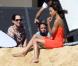 La belle Zoe Saldana en shooting maillots sur une plage de Los Cabos, au Mexique, le 25 janvier 2010.