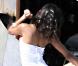 La belle Zoe Saldana en shooting maillots sur une plage de Los Cabos, au Mexique, le 25 janvier 2010.