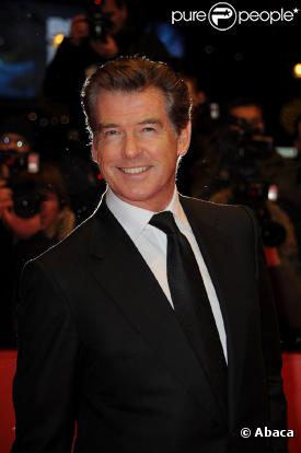 Pierce Brosnan lors de la 60e Berlinale où le dernier film de Polanski, The Ghost Writer, a été projeté, le 12 février 2010.