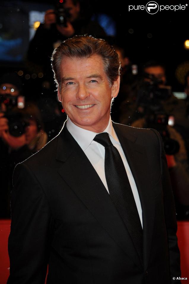 Pierce Brosnan lors de la 60e Berlinale où le dernier film de Polanski, The Ghost Writer, a été projeté, le 12 février 2010.