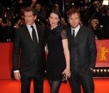 Ewan McGregor, Olivia Williams et Pierce Brosnan lors de la 60e Berlinale où le dernier film de Polanski, The Ghost Writer, a été projeté, le 12 février 2010.