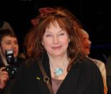 Yolande Moreau, sur le tapis rouge du Festival du film de Berlin, pour la présentation de son film  Mammuth , le vendredi 19 février.