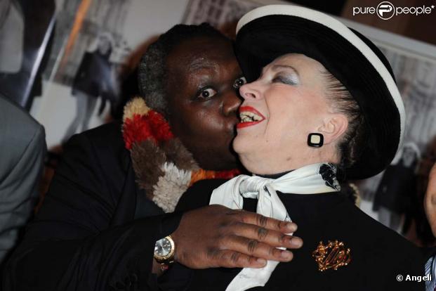 Magloire et Geneviève de Fontenay au dîner SOS Racisme, à Paris le 1er mars 2010 !