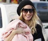 Heidi Klum et Seal à Los Angeles avec leurs enfants. Le 2/03/10