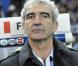 Raymond Domenech lors du match amical de l'équipe de France face à l'Espagne