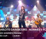 Charlotte Gainsbourg interprète  Heaven can wait . Elle fait figure de grande favorite de ce soir, avec 3 nominations.