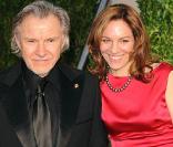 Harvey Keitel et son épouse Daphna Kastner à la fête pour les Oscars organisée par le magazine Vanity Fair le 7 mars 2010