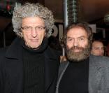 Elie Chouraqui et Marek Halter lors du lancement de la première édition de La Nuit des femmes à Paris le 7 mars 2010