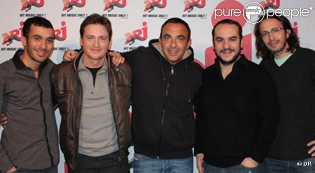 Benoît Magimel, François-Xavier Demaison, Ariane Massenet et Miss Dominique dans le 6/9 d'NRJ 