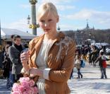 Anna Sherbinina au défilé Dior à Paris 