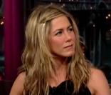 Jennifer Aniston dans l'émission  Late show with David Letterman 