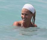 La sublime Michelle Hunziker lors d'un show à la télé !