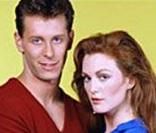 Julianne Moore dans la série <i>As the World turns</i>, en 1985.