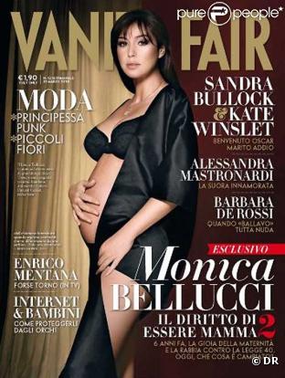 Monica Bellucci en couverture du magasine Vanity Fair (édition Italie) avril 2010
