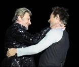 David Hallyday et son père Johnny 